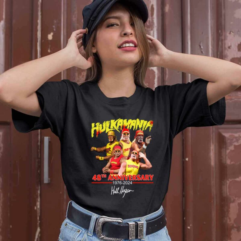 Hulkamania 48 Anniversary Signature Legend 0 T Shirt