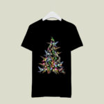 Hummingbirds Christmas Tree With Fairy Lights for Christmas 4 T Shirt