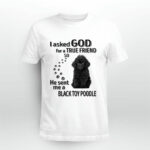 I Asked God For A True Friend So He Sent Me A Toy Poodle 4 T Shirt