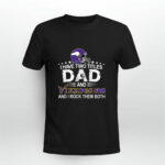 I Have Two Titles Dad And Viking with a giant Football Skol 3 T Shirt