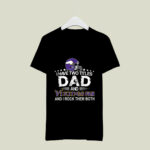 I Have Two Titles Dad And Viking with a giant Football Skol 4 T Shirt