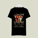 I Love Lucy 73rd Anniversary Thank You For The Memories Signatures 4 T Shirt
