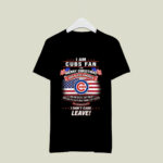 I am Chicago Cubs fan I say Merry Christmas God bless America 4 T Shirt