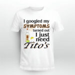 I googled My symptoms turned out I just need Titos white 4 T Shirt