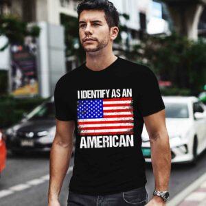 I identify as an American flag 0 T Shirt