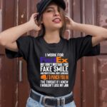I work for FedEx but dont mistake this fake smile id punch you in 1 T Shirt