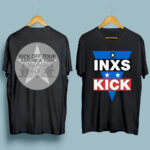 INXS Kick Off America Tour 1988 Star Band Rock Concert front 5 T Shirt