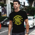 Iatse Gold Version I Support A Strike 0 T Shirt