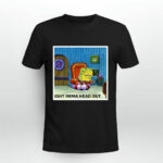Ight Imma Head Out Funny Meme Leaving Football Cleats Sponge 2 T Shirt