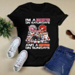 Im A Buckeye On Saturdays And A Brown On Sundays 2 T Shirt