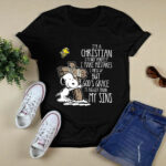 Im A Christian Im Not Perfect Gods Grace Snoopy 4 T Shirt