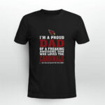 Im A Proud Dad Of A Freaking Awesome Son Who Loves The Arizona Cardinals 3 T Shirt