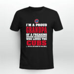Im A Proud Grandpa Of A Freaking Awesome Granddaughter Who Loves The Cubs 4 T Shirt