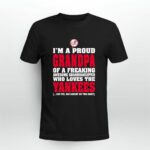 Im A Proud Grandpa Of A Freaking Awesome Granddaughter Who Loves The Yankees 3 T Shirt