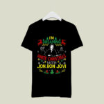 Im Dreaming Of A White Christmas With Jon Bon Jovi 4 T Shirt