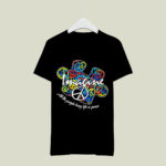 Imagine All The People Living Life In Peace Autism Awareness 4 T Shirt