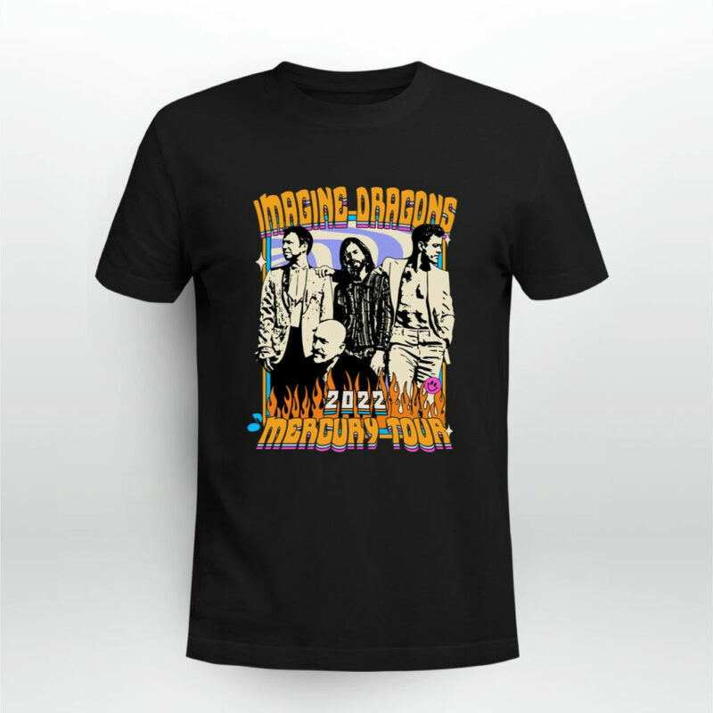 Imagine Dragons Mercury Tour 2022 Vintage Tour Front 4 T Shirt