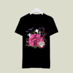 In October We Wear Pink Gnomes Halloween Breast Cancer Awareness Pumpkin 2 T Shirt