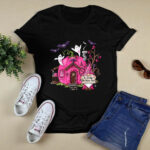 In October We Wear Pink Gnomes Halloween Breast Cancer Awareness Pumpkin 4 T Shirt
