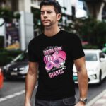 In october we wear pink and watch Giants Breast Cancer Halloween 1 T Shirt