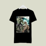 Incredible Hulk vs Popeye the Sailor 3 T Shirt