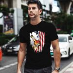 Independence Day 4th Of July Captain Morgan America Flag 0 T Shirt