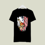 Independence Day 4th Of July Captain Morgan America Flag 1427 T Shirt