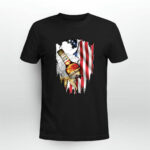Independence Day 4th Of July Captain Morgan America Flag 2 T Shirt