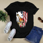 Independence Day 4th Of July Captain Morgan America Flag 3 T Shirt