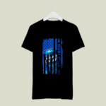 Independence day 4th of July Bud light US flag 3 T Shirt