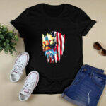 Independence day 4th of July Miller Lite America Flag 2 T Shirt