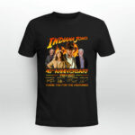Indiana Jones 40th Anniversary 1981 2021 Signatures Thank You For The Memories 2 T Shirt