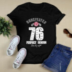 Indiana University Undefeated 1976 32 0 76 Perfect Season Signatures 4 T Shirt