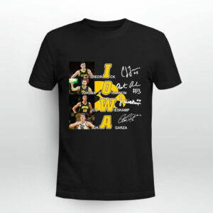 Iowa CJ Fredrick Jordan Bohannon Joe Wieskamp Luka Garza signatures 0 T Shirt