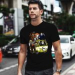 Iowa Hawkeye Horror Movies Characters Bus Halloween 2 T Shirt