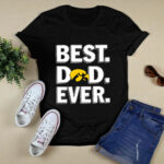 Iowa Hawkeyes Best Dad Ever 4 T Shirt
