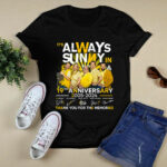 Its Always Sunny In Philadelphia 19th Anniversary 2005 2024 Thank You For The Memories Signatures 4 T Shirt