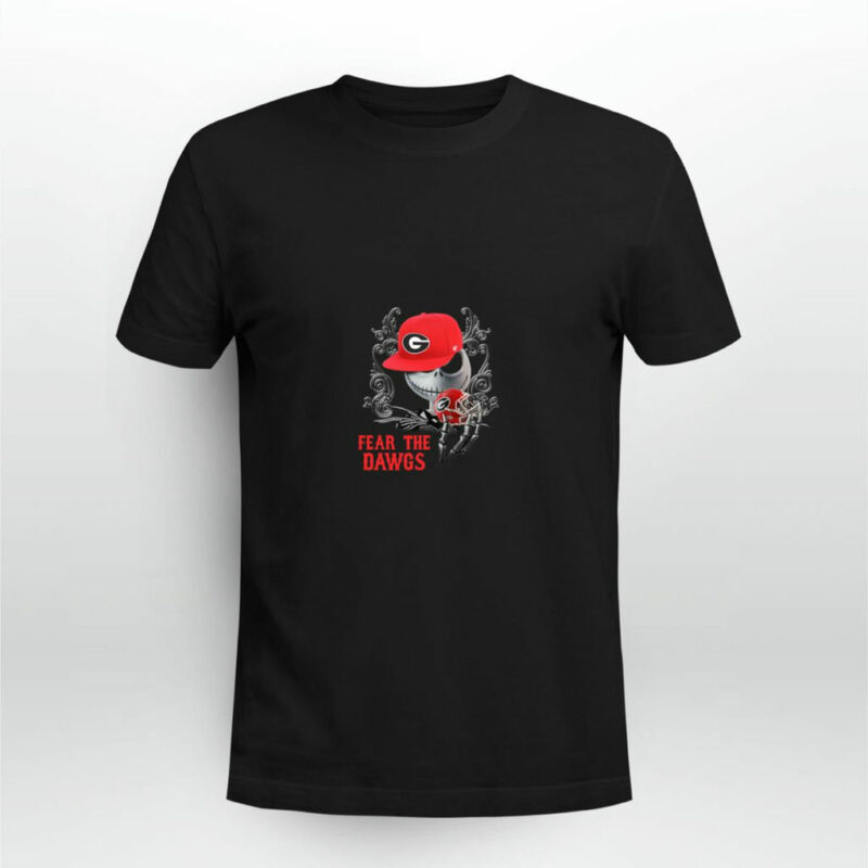 Jack Skellington Fear The Georgia Bulldogs 0 T Shirt