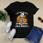 Jack Skellington I Cant Walk On Water But I Can Stagger On Jack Daniels 4 T Shirt