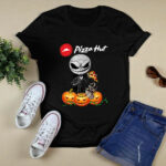 Jack Skellington and Zero Dog Pizza Hu 4 T Shirt