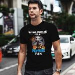 Jack Skellington nothing scares me Im a Carolina Panthers fan 1 T Shirt
