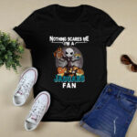Jack Skellington nothing scares me Im a Jacksonville Jaguars fan 4 T Shirt