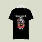 Jack Skellington nothing scares me Im a Kansas City Chiefs fan 4 T Shirt