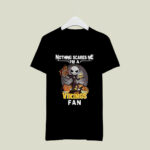 Jack Skellington nothing scares me Im a Minnesota Vikings fan 3 T Shirt