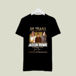 Jackson Browne 58 Years 1966 2024 Thank You For The Memories Signature 2 T Shirt
