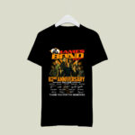 James Bond 007 62nd Anniversary 1962 2024 Signature Thank You For The Memories 4 T Shirt