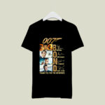 James Bond 007 Pierce Brosnan Roger Moore Sean Connery Daniel Craig Signatures 3 T Shirt