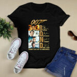 James Bond 007 Pierce Brosnan Roger Moore Sean Connery Daniel Craig Signatures 4 T Shirt