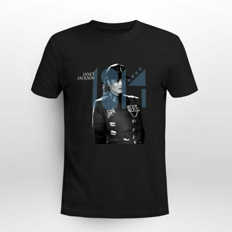 Janet Jackson Rhythm Nation World Tour Vintage 1990 Front 4 T Shirt