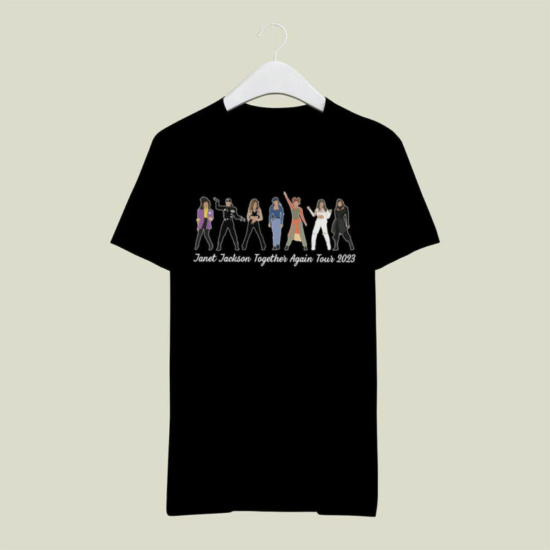 Janet Jackson Together Again Tour 2023 Front 4 T Shirt